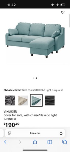 Ikea vinliden cover only for - only,