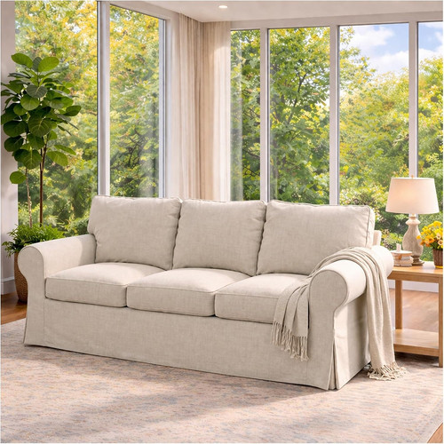 Polyester flax ektorp sofa - ektorp,