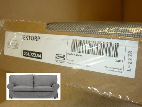 Ikea ektorp grey seat sofa - grey,