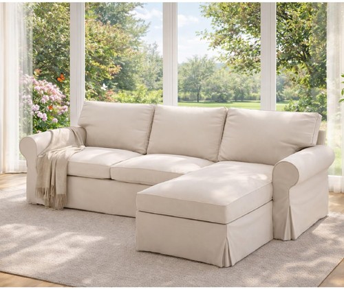 Polyester flax ektorp sofa - ektorp,